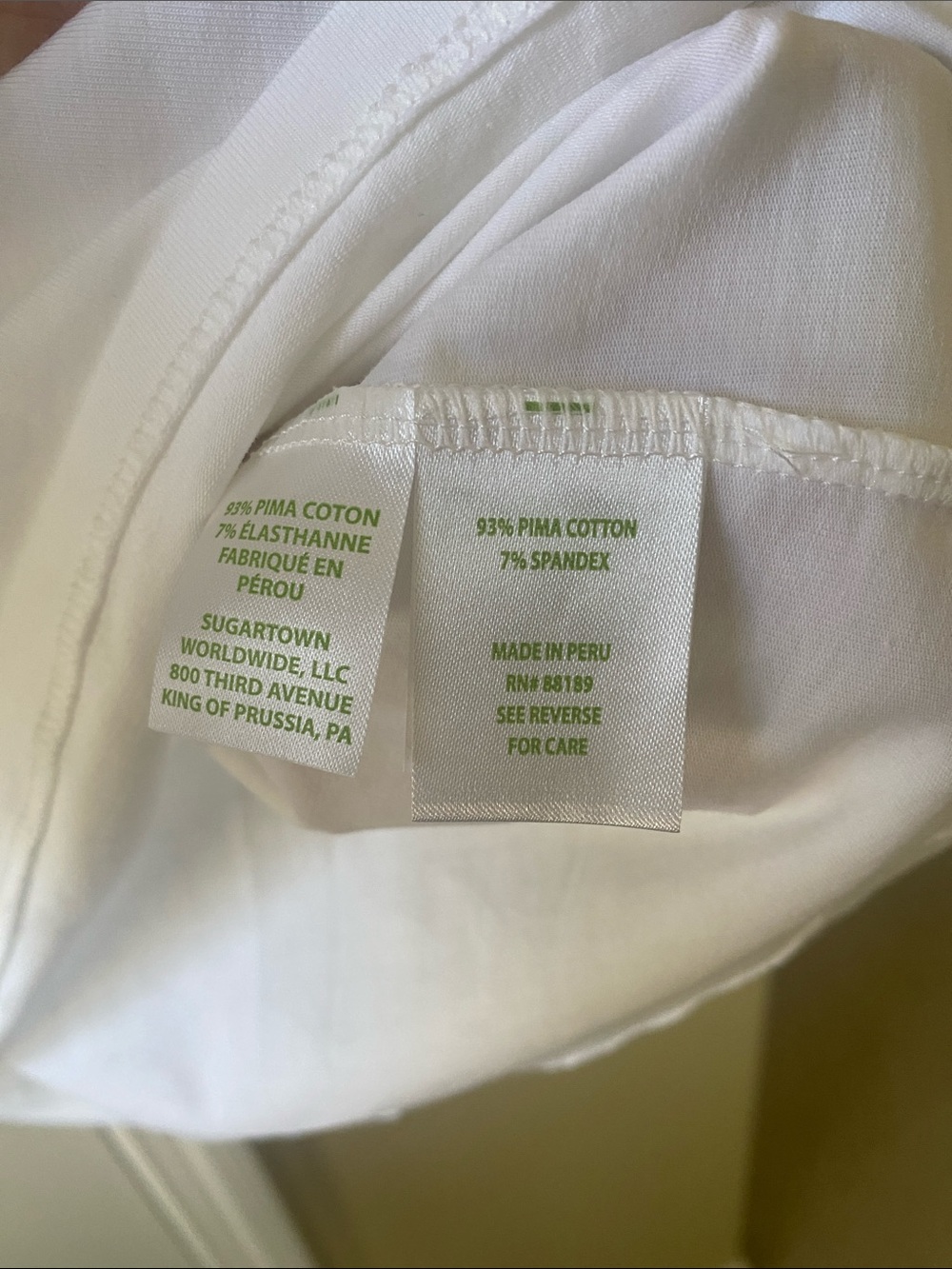 Classic White V-Neck Women's Tee - Picture 2 of 3